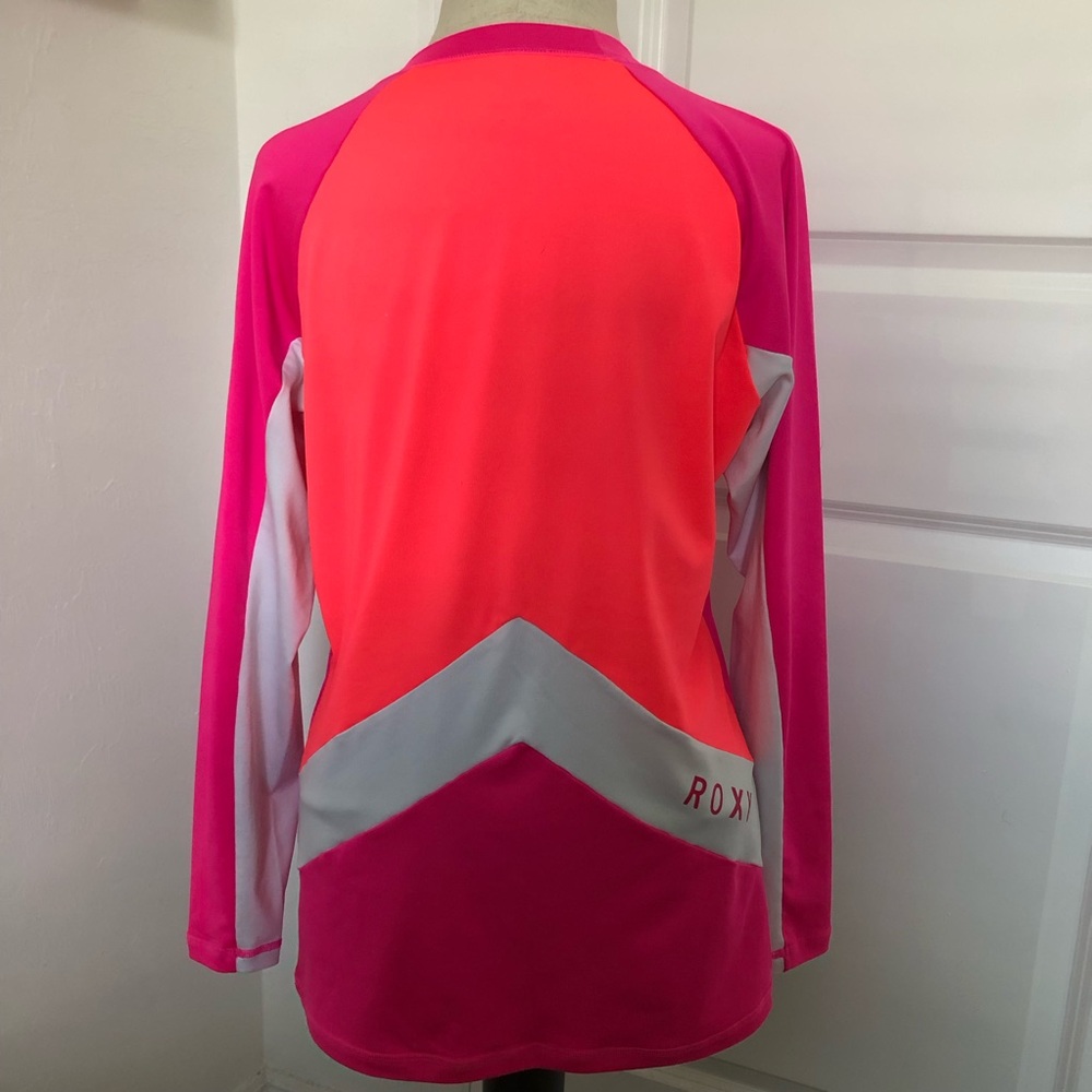 Roxy Pink Rash Guard Top - Picture 2 of 7